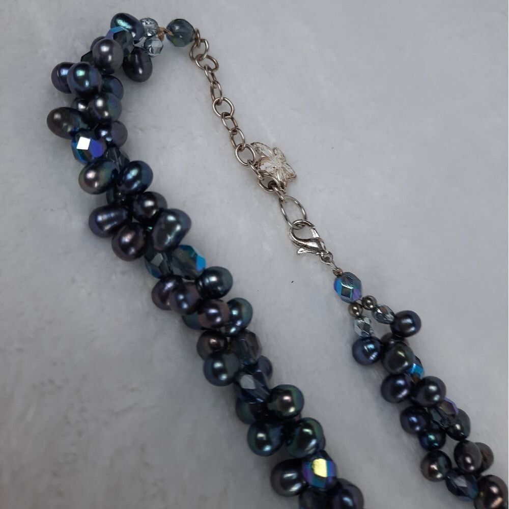 Freshwater Pearl Luminous Layered Necklace - Picture 3 of 8